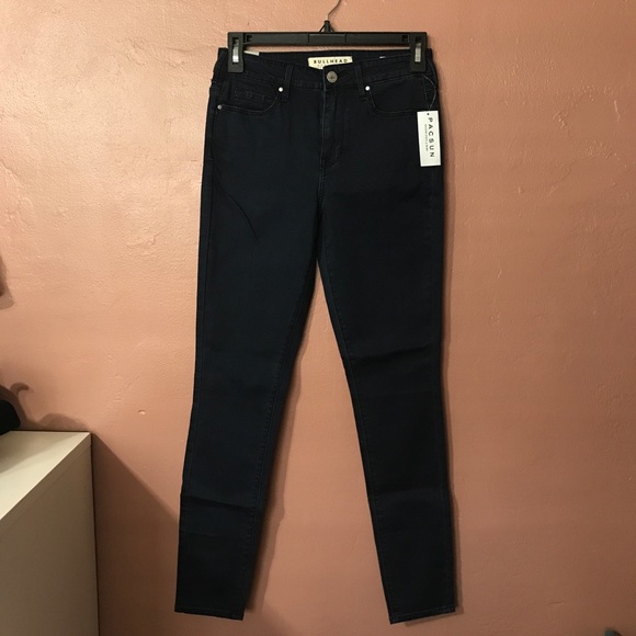 Bullhead high waisted navy jeans - Picture 4 of 6